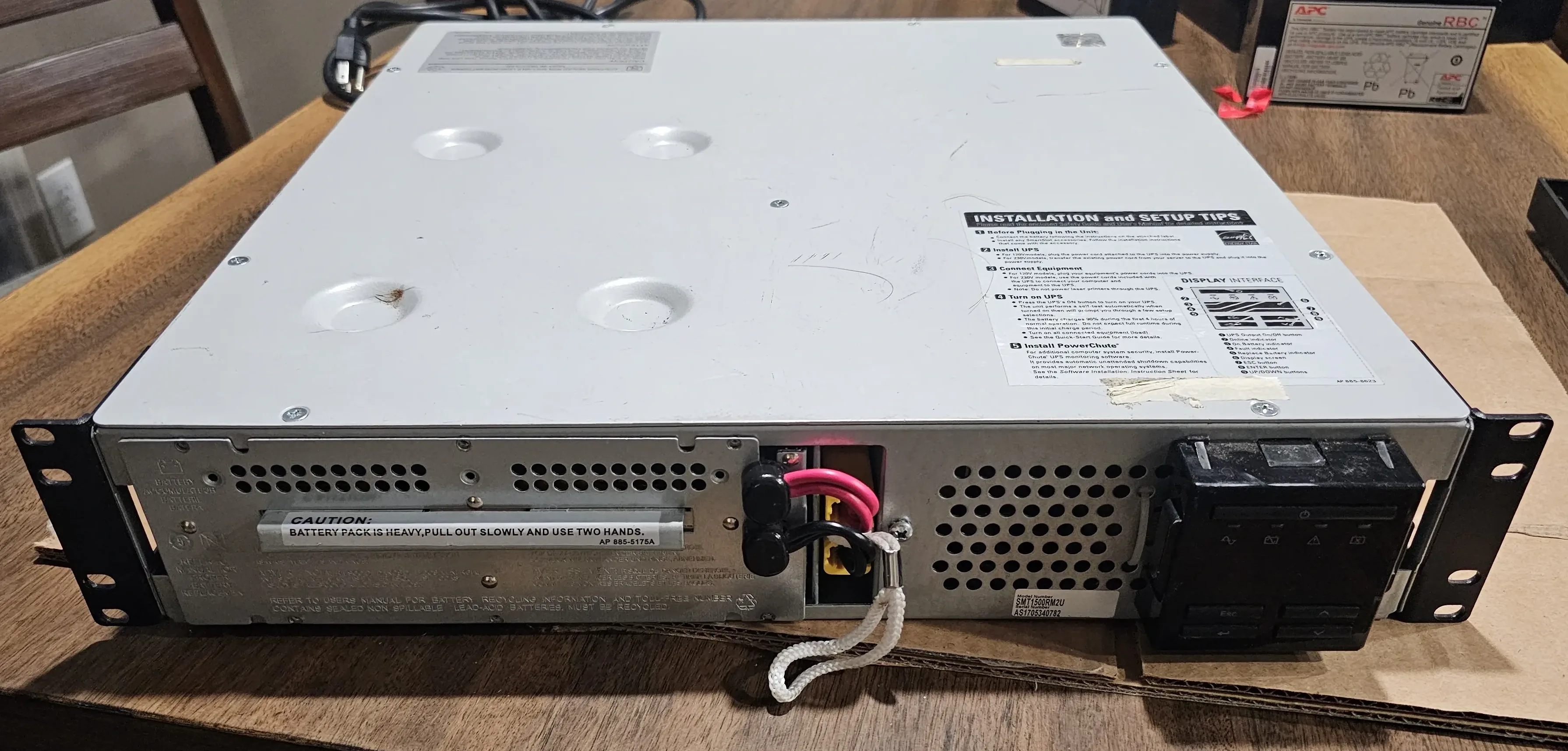 Opening the UPS Case